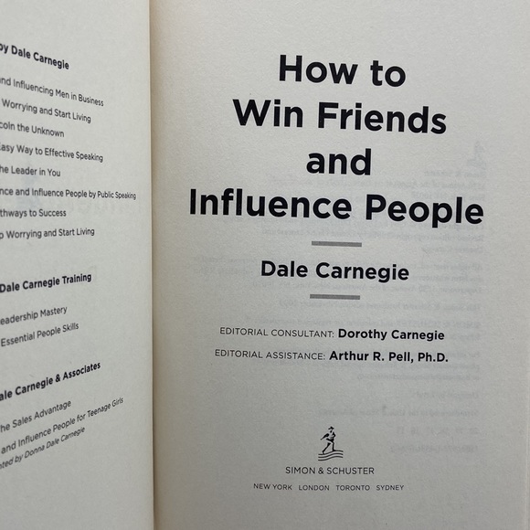 Dale Carnegie How to Win Friends & Influence People Hardcover Book - Picture 6 of 11